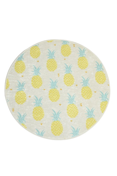 Mijölnir Ananas Djt Cap Alfombrilla de Baño Multicolor 100 cm